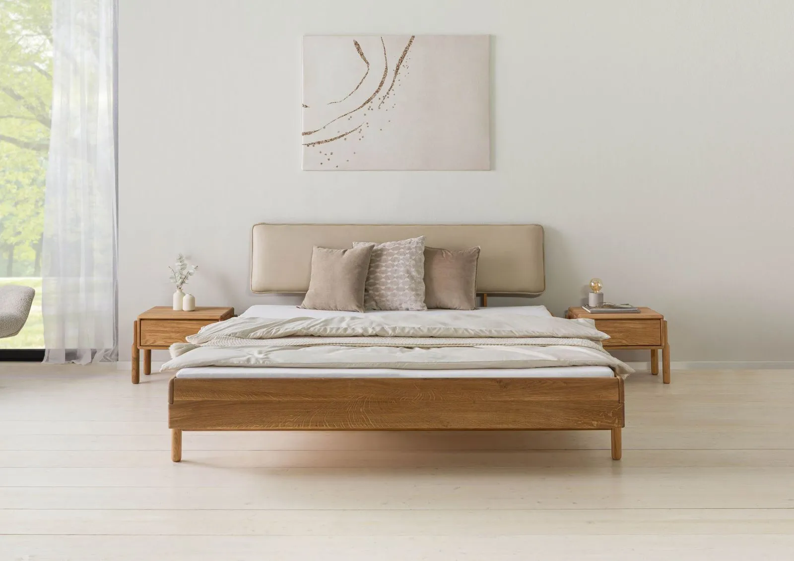 Massief houten bedden 140x200